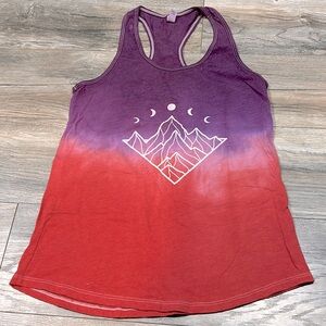 Moon phase tie dye tank